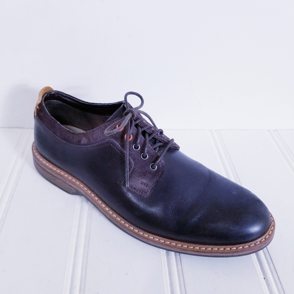 Clarks Pitney Walk Dark Brown Leather Derby Dress Shoes Men’s Size 12 main image 13